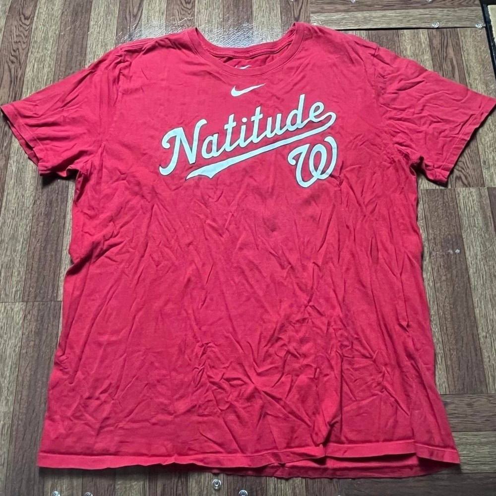 Nike Washington‎ Nationals Retro Tech Sportswear Shirt Fits Large